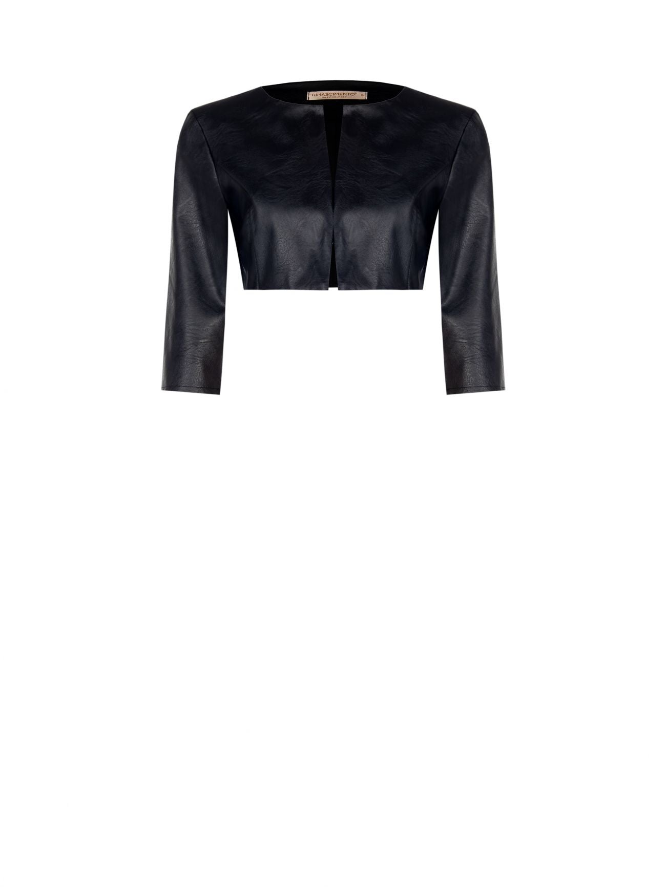 Bolero jacket in metallic faux fur