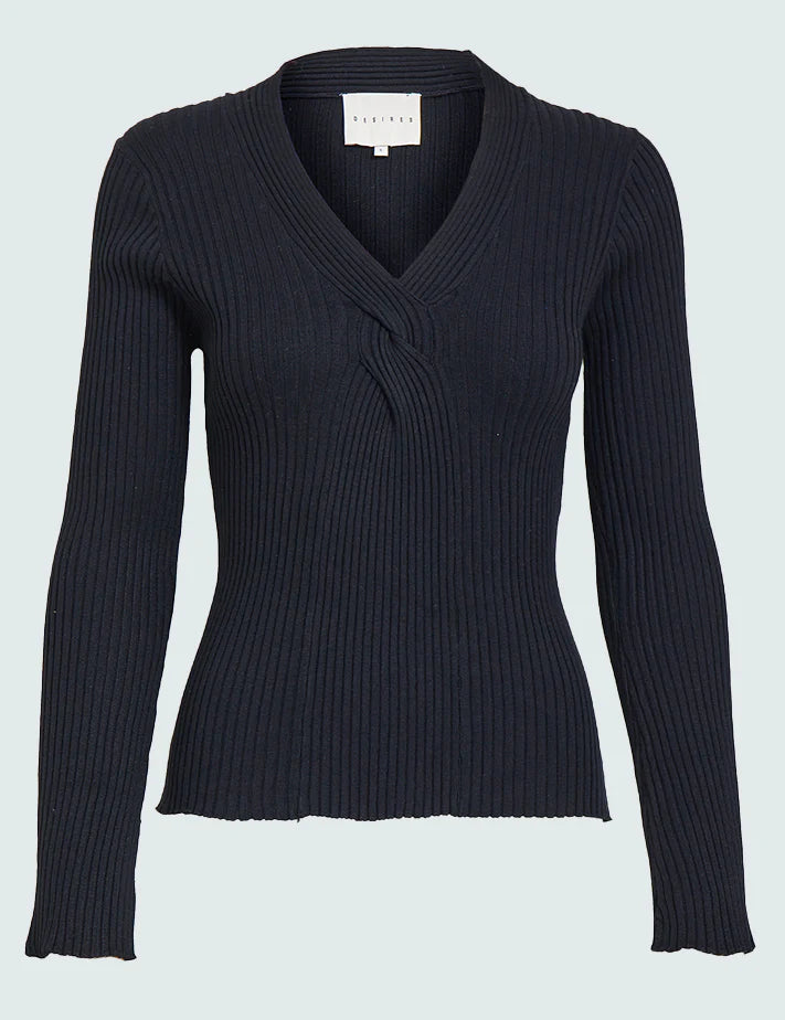 Ribbed fitted jersey