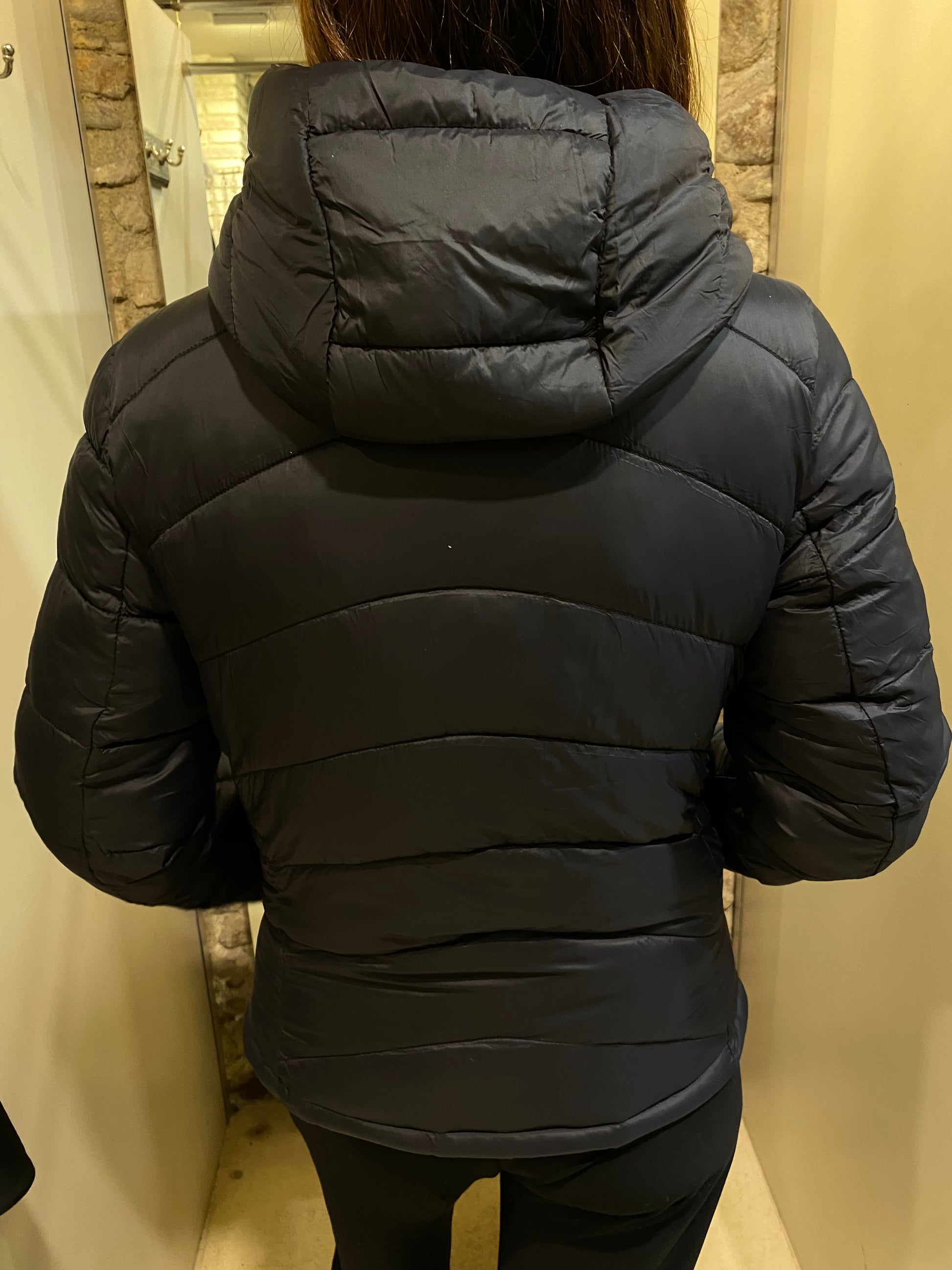 Regular fit padded jacket with hood