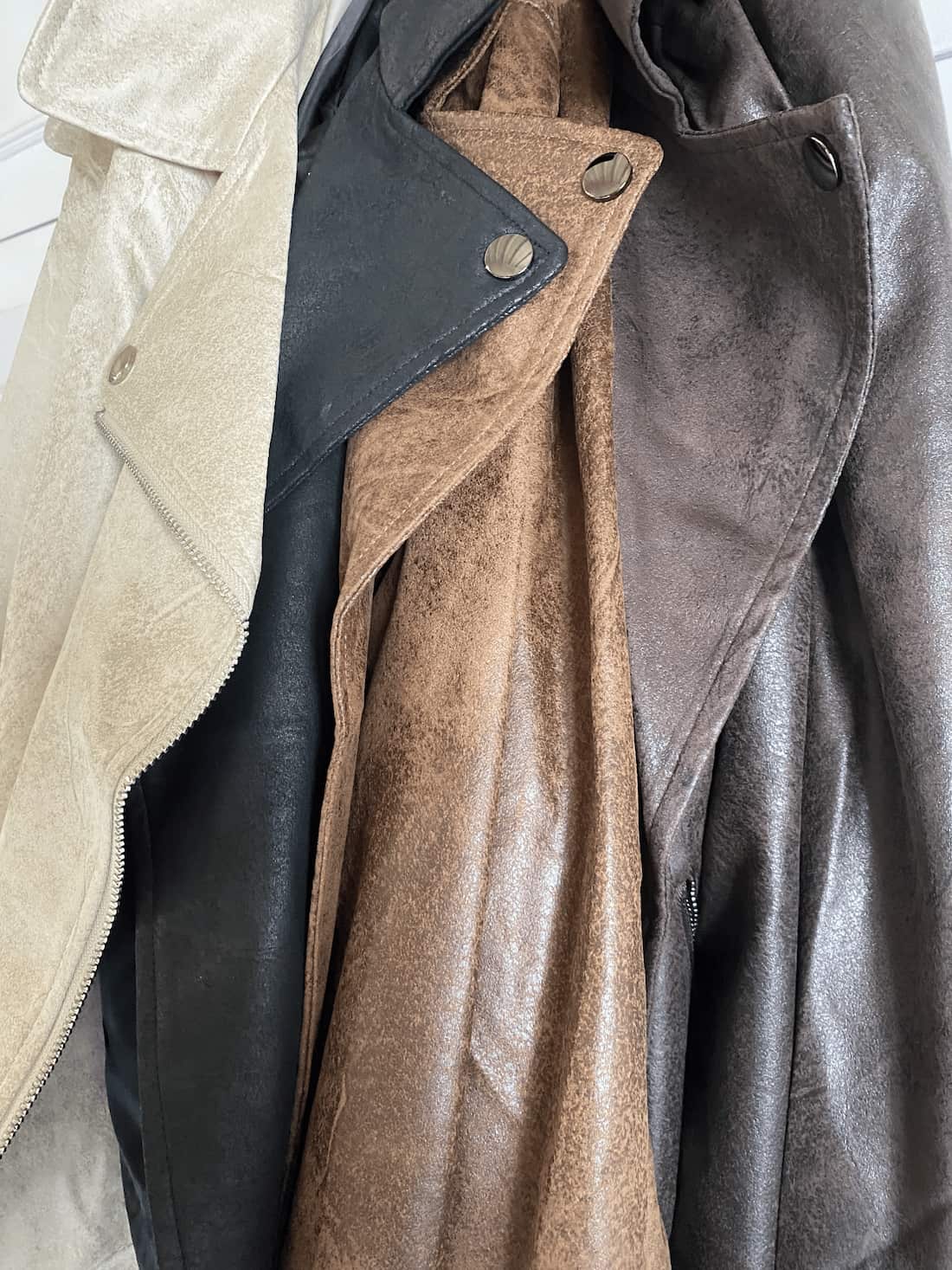 Aged PU jacket