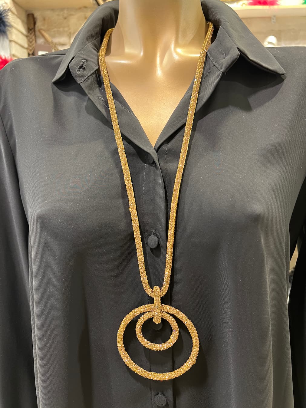 Midnight Circles Necklace