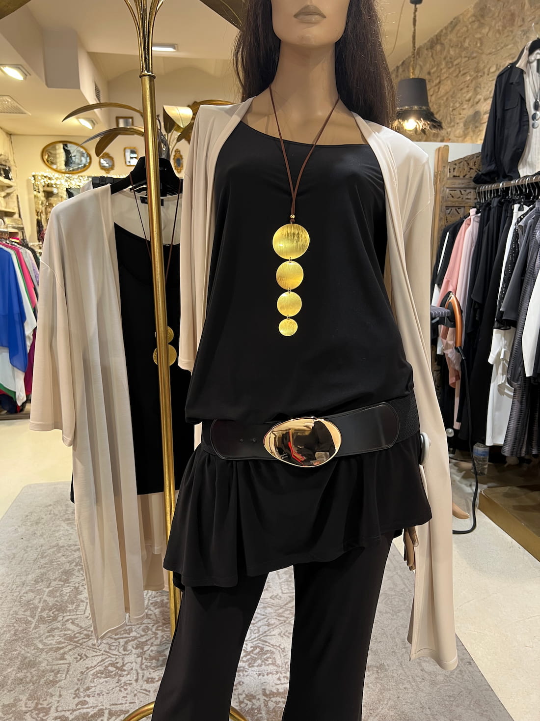 Four Golden Moons Necklace