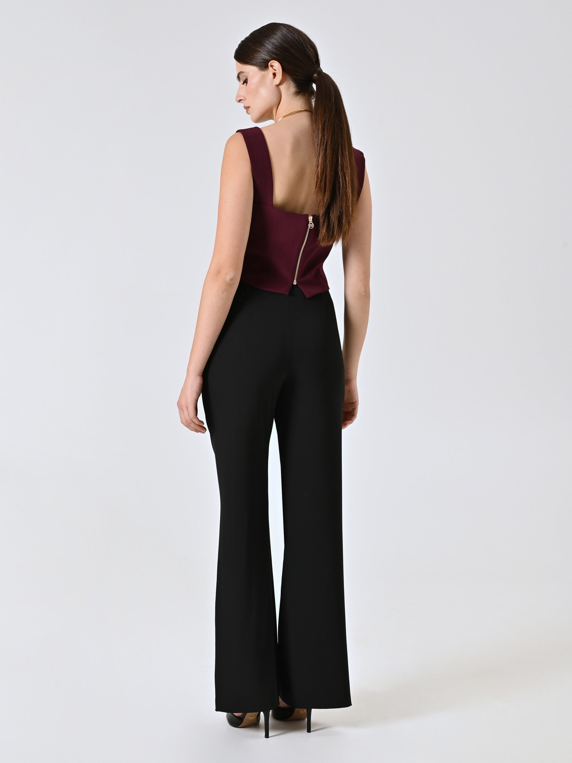 Pantalon en cady noir