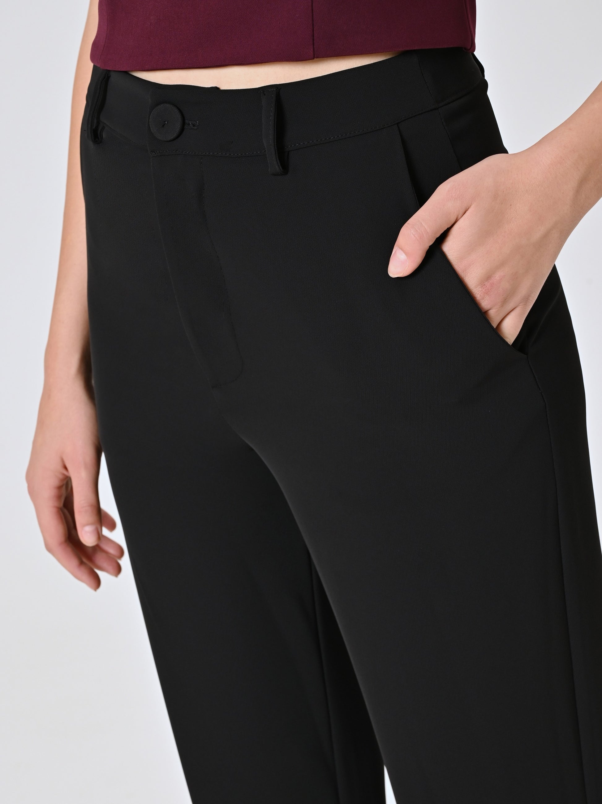 Pantalon en cady noir