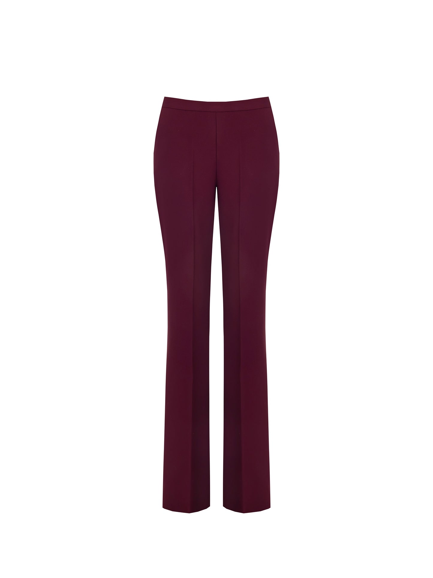 Pantalón en cady burdeos