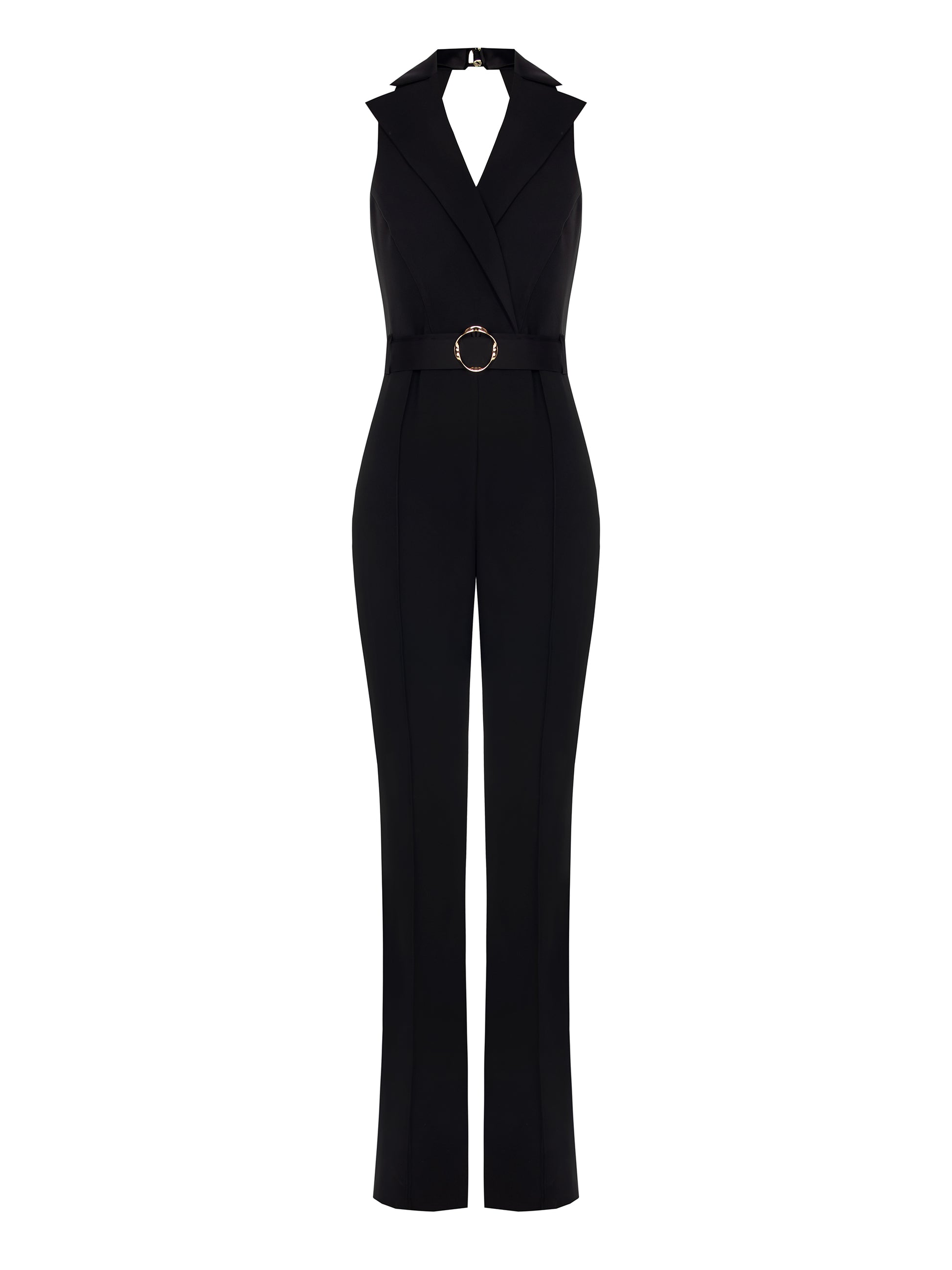 Tuxedo-type jumpsuit