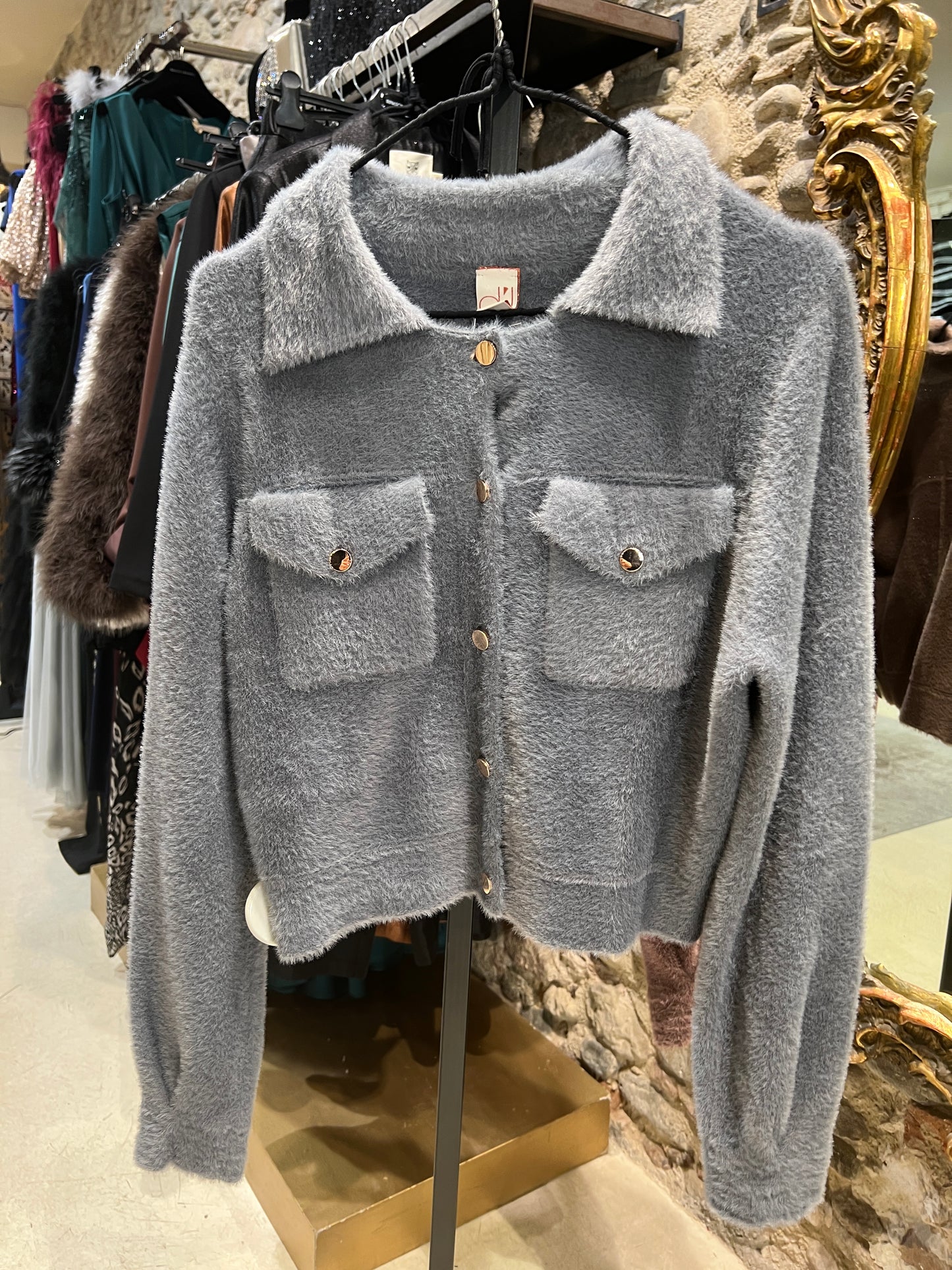 Short soft fur jacket