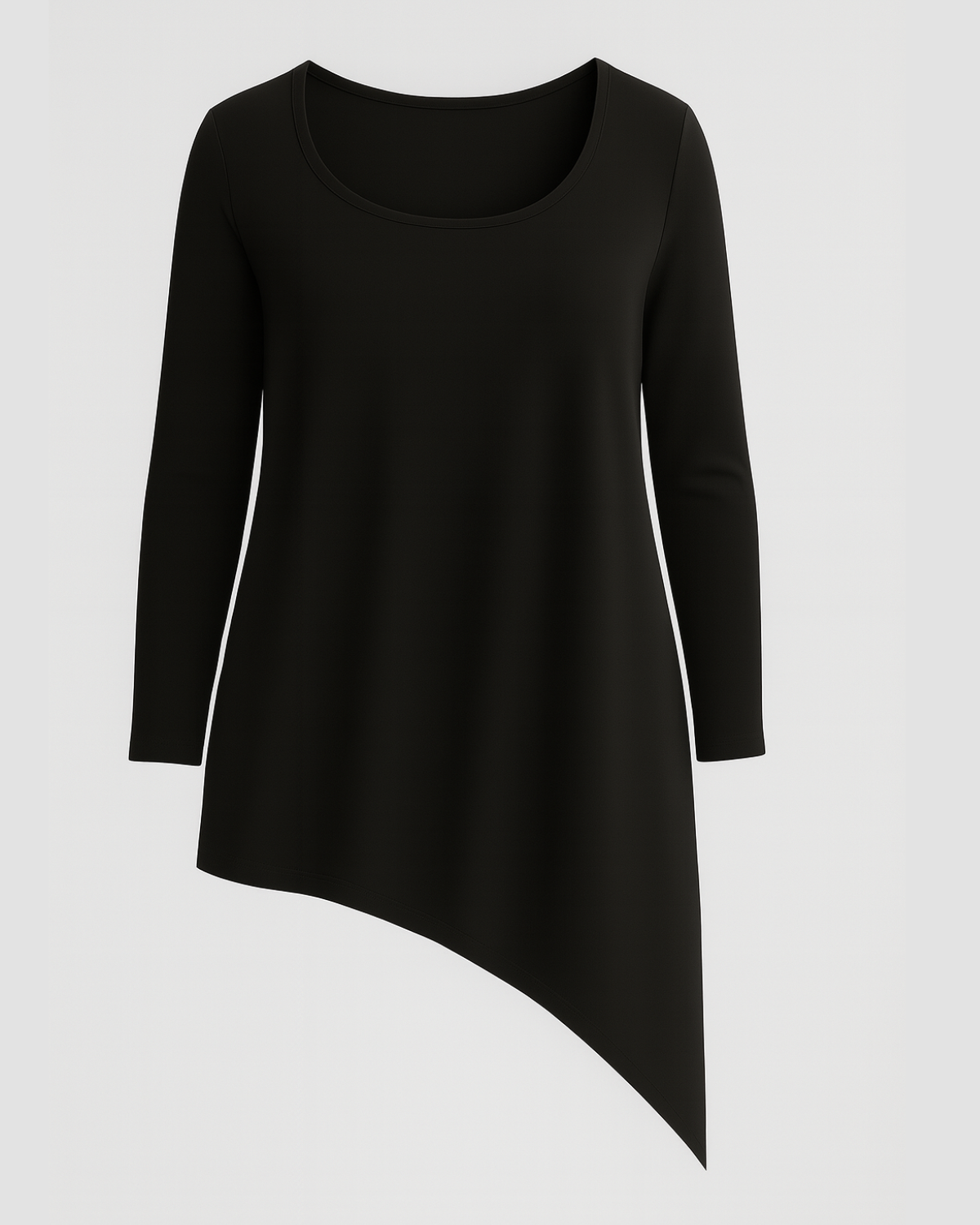 Blusa Asimétrica Manga Larga