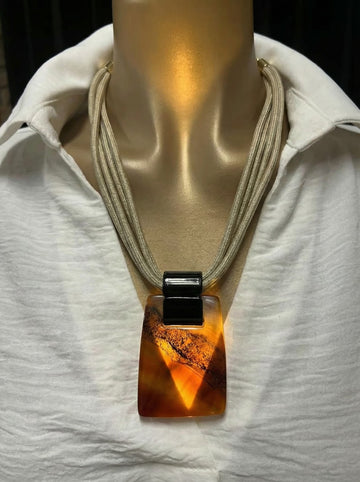 Collar Dije Rectangular