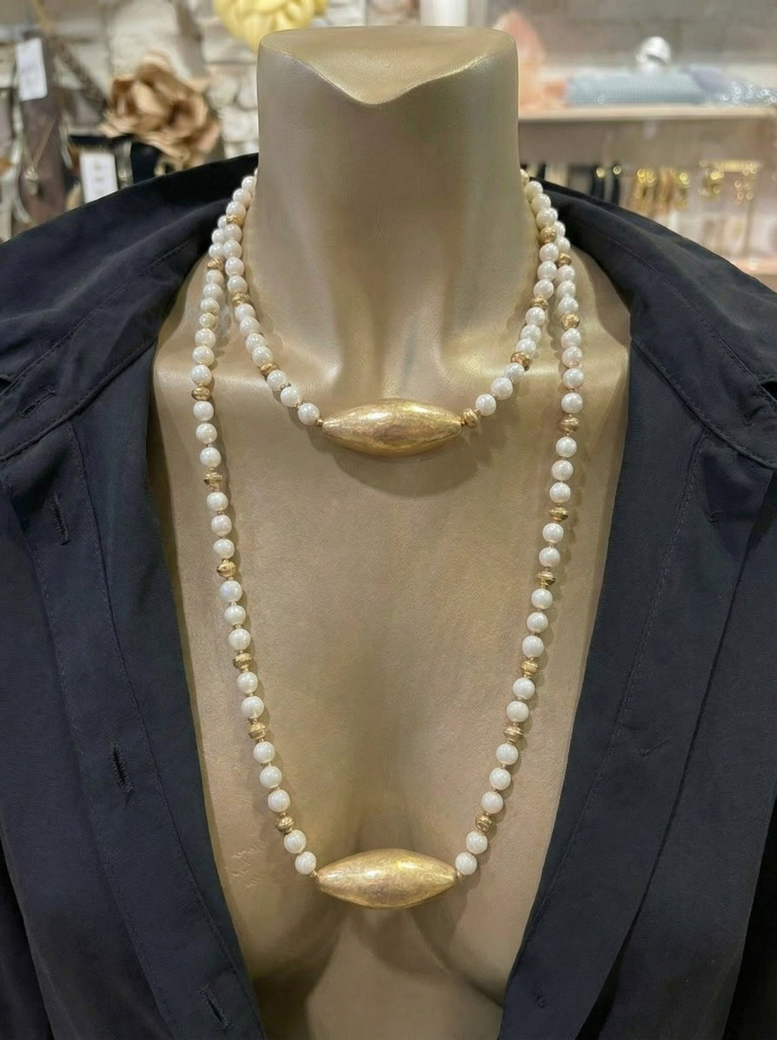 Collar Dúo de Perlas