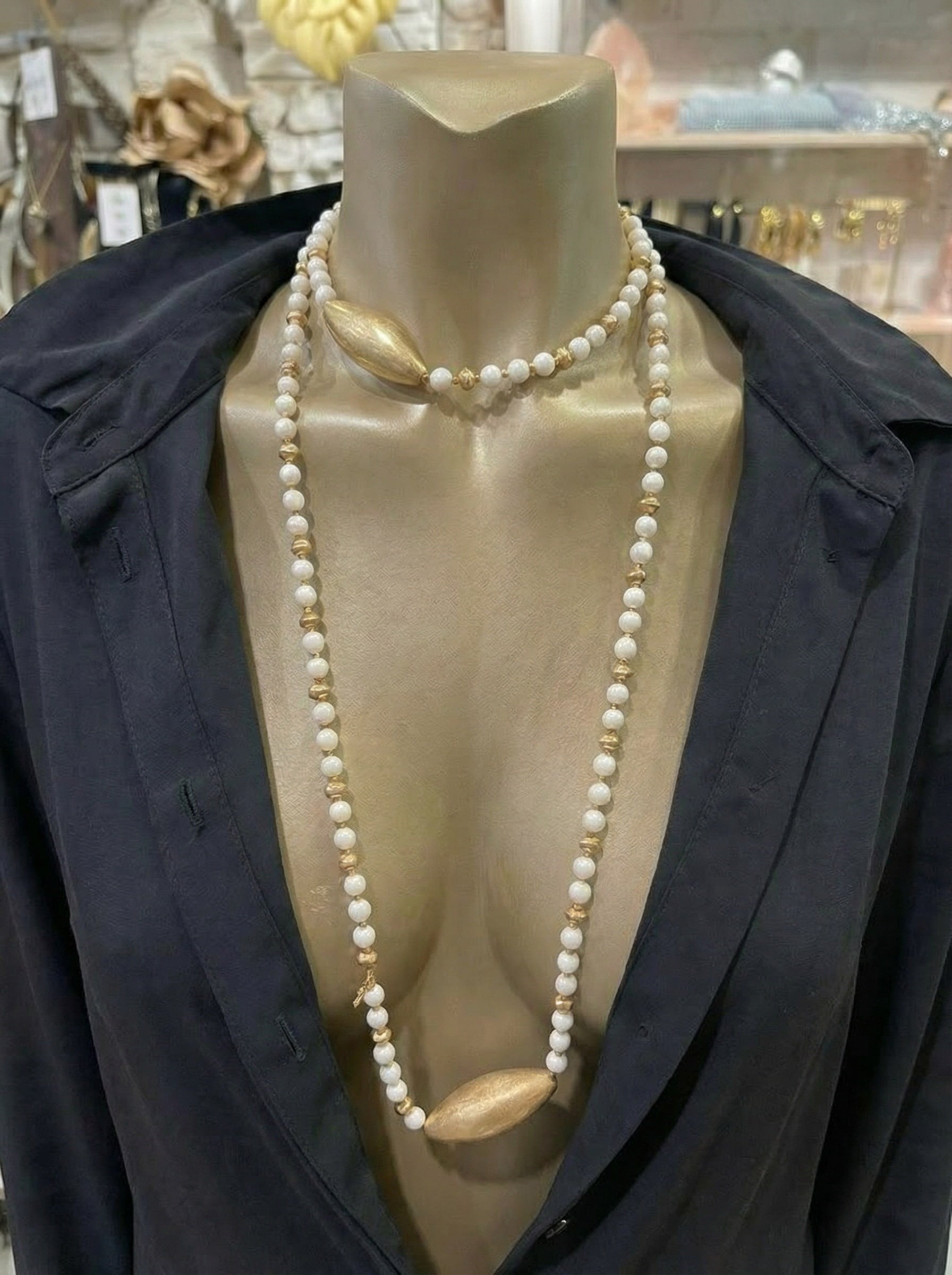 Collar Dúo de Perlas