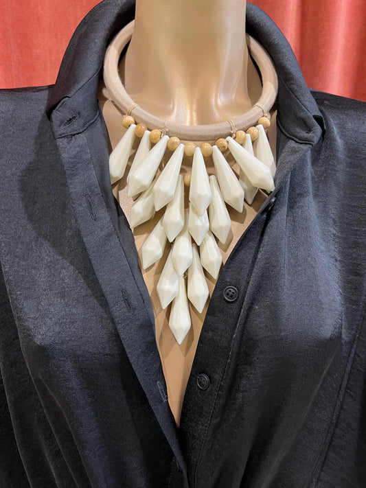 Collar Cristales de Marfil