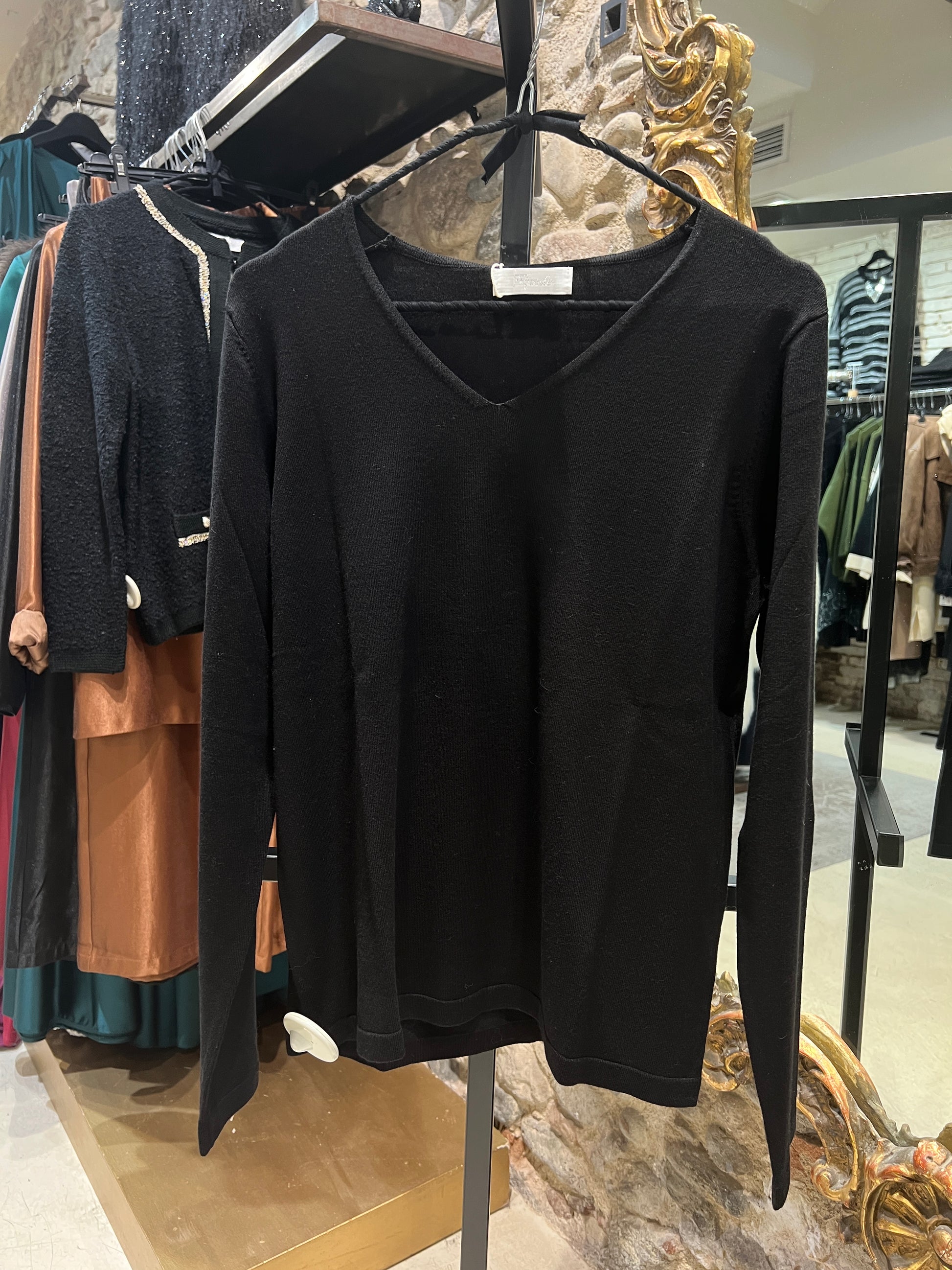 Jersey gris escote V