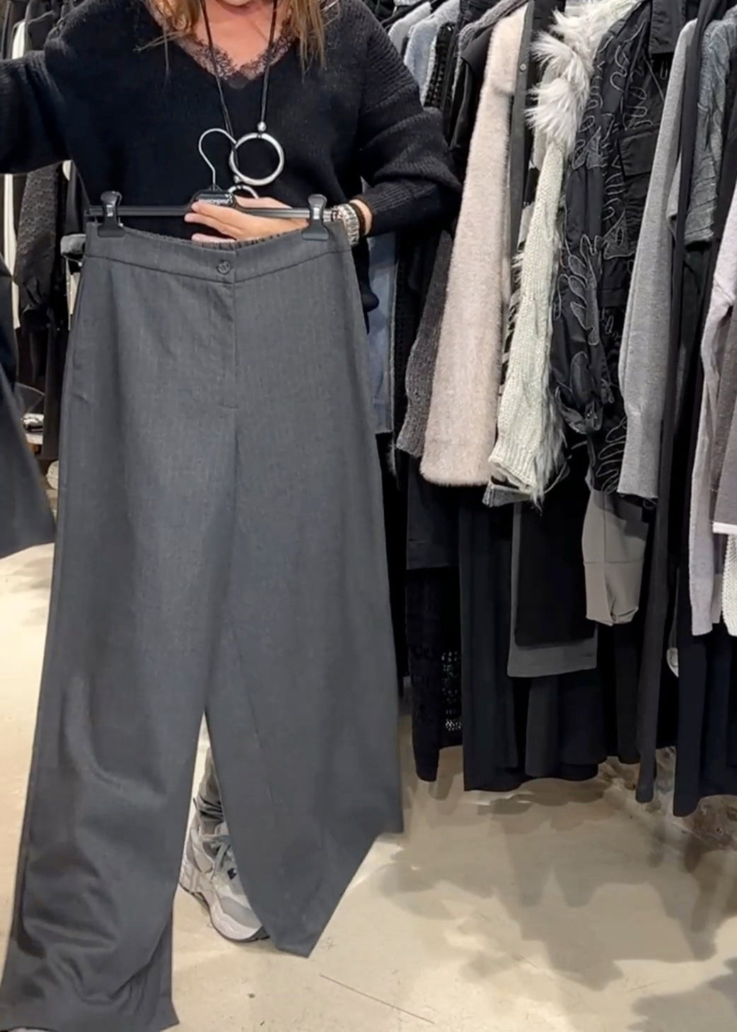 Camisa oversize gris