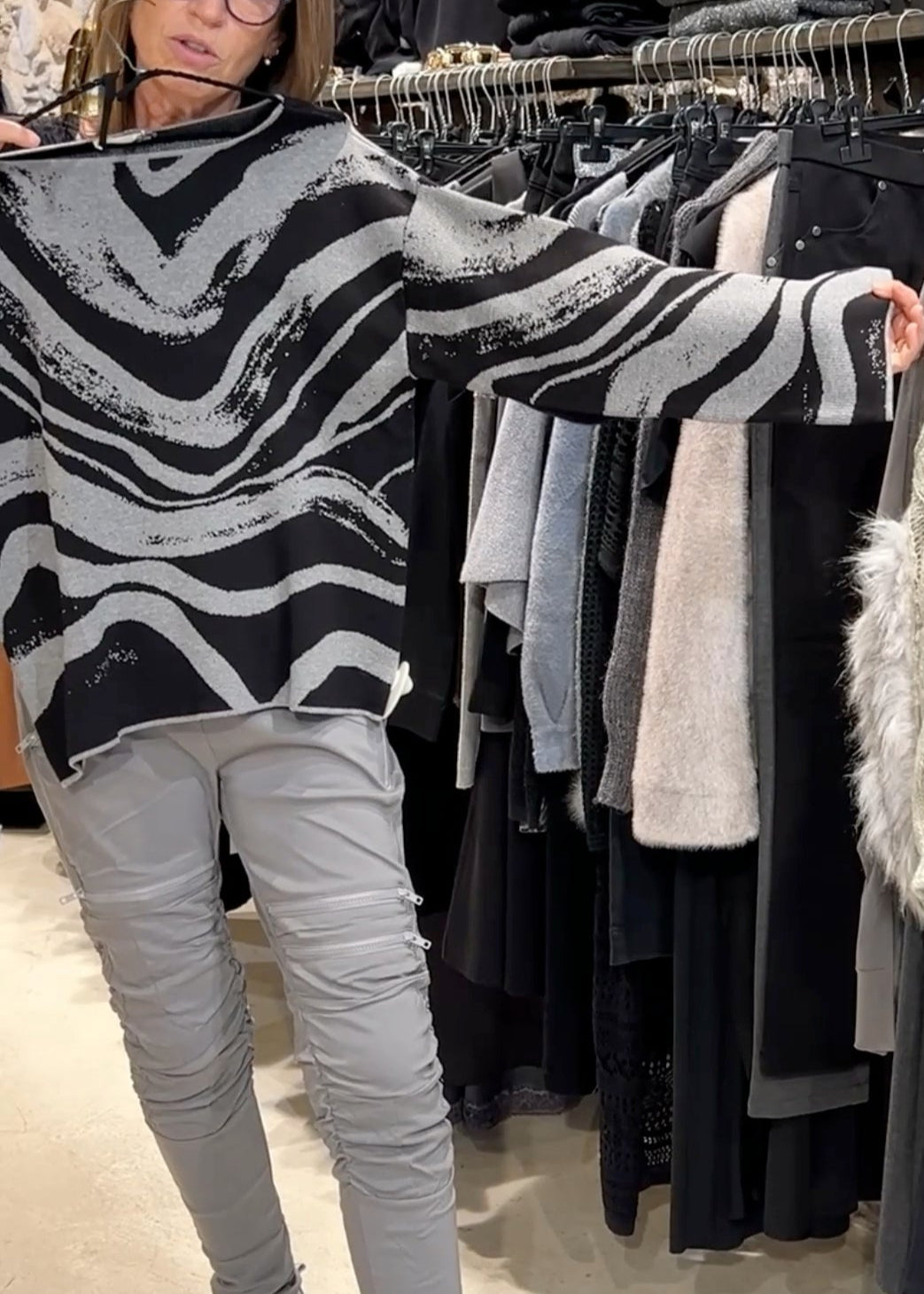 Jersey ondas gris