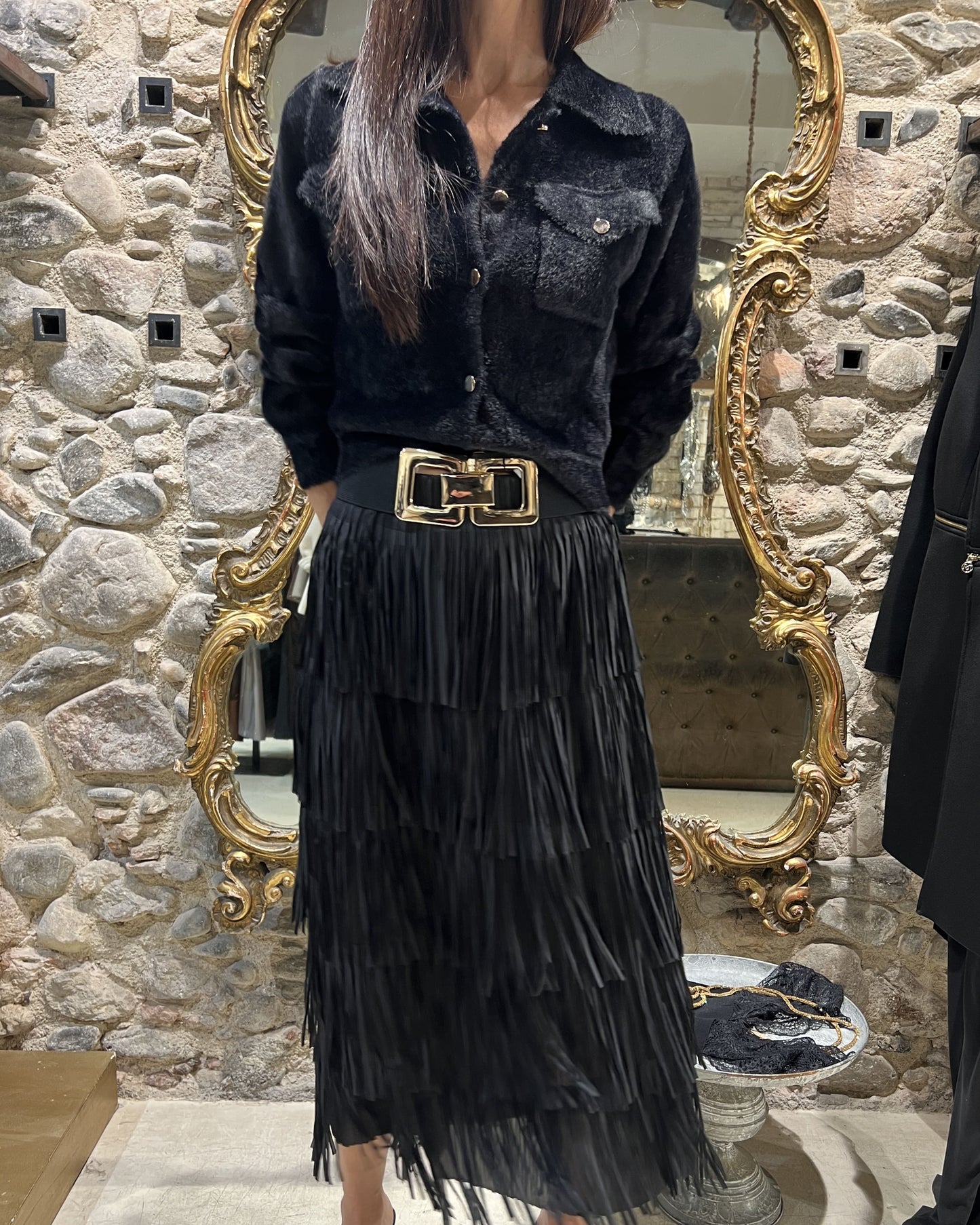 Short soft fur jacket