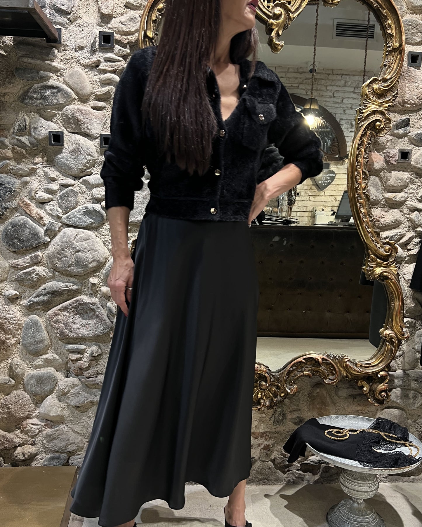 Short soft fur jacket