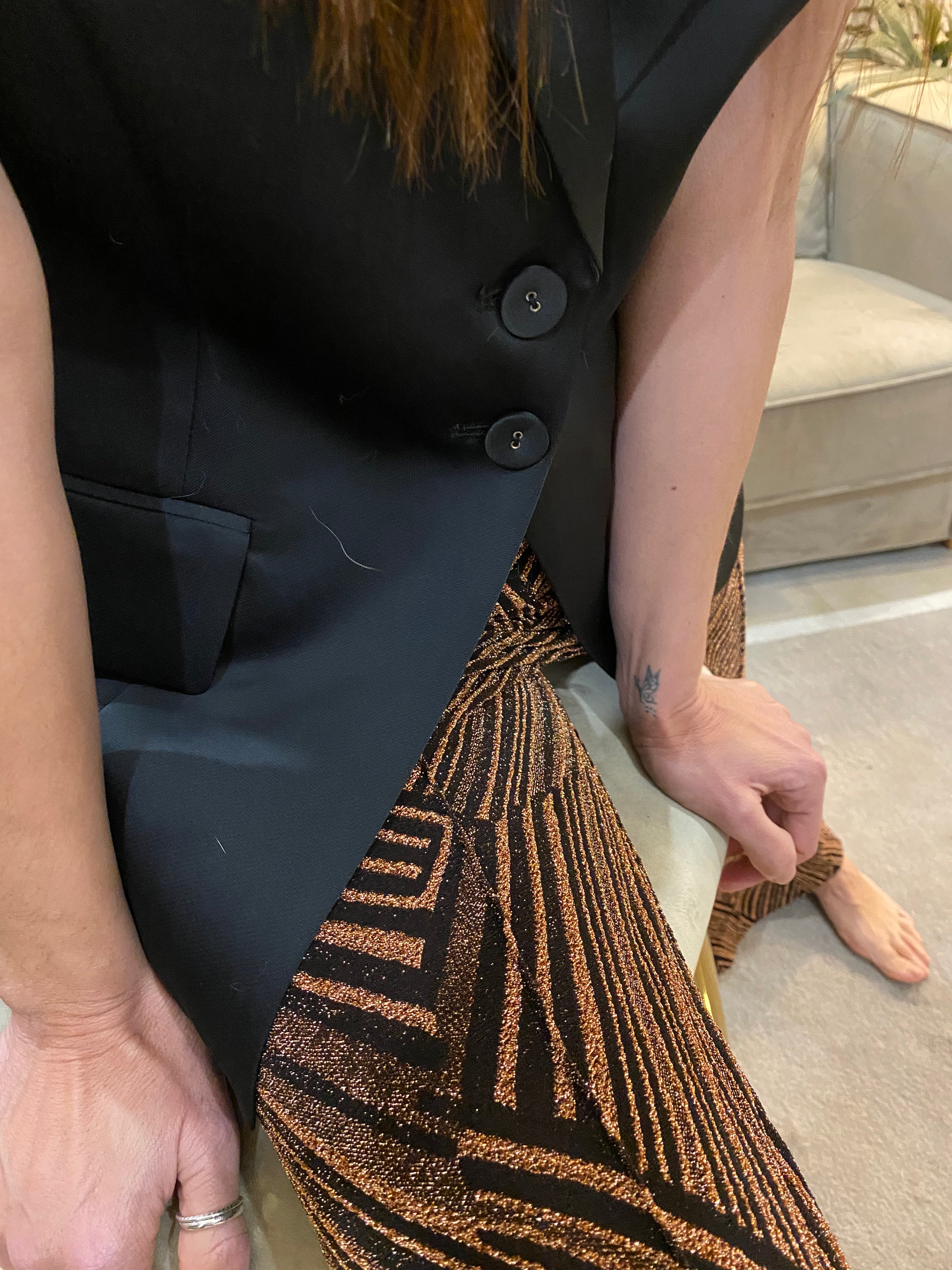 Tuxedo collar waistcoat