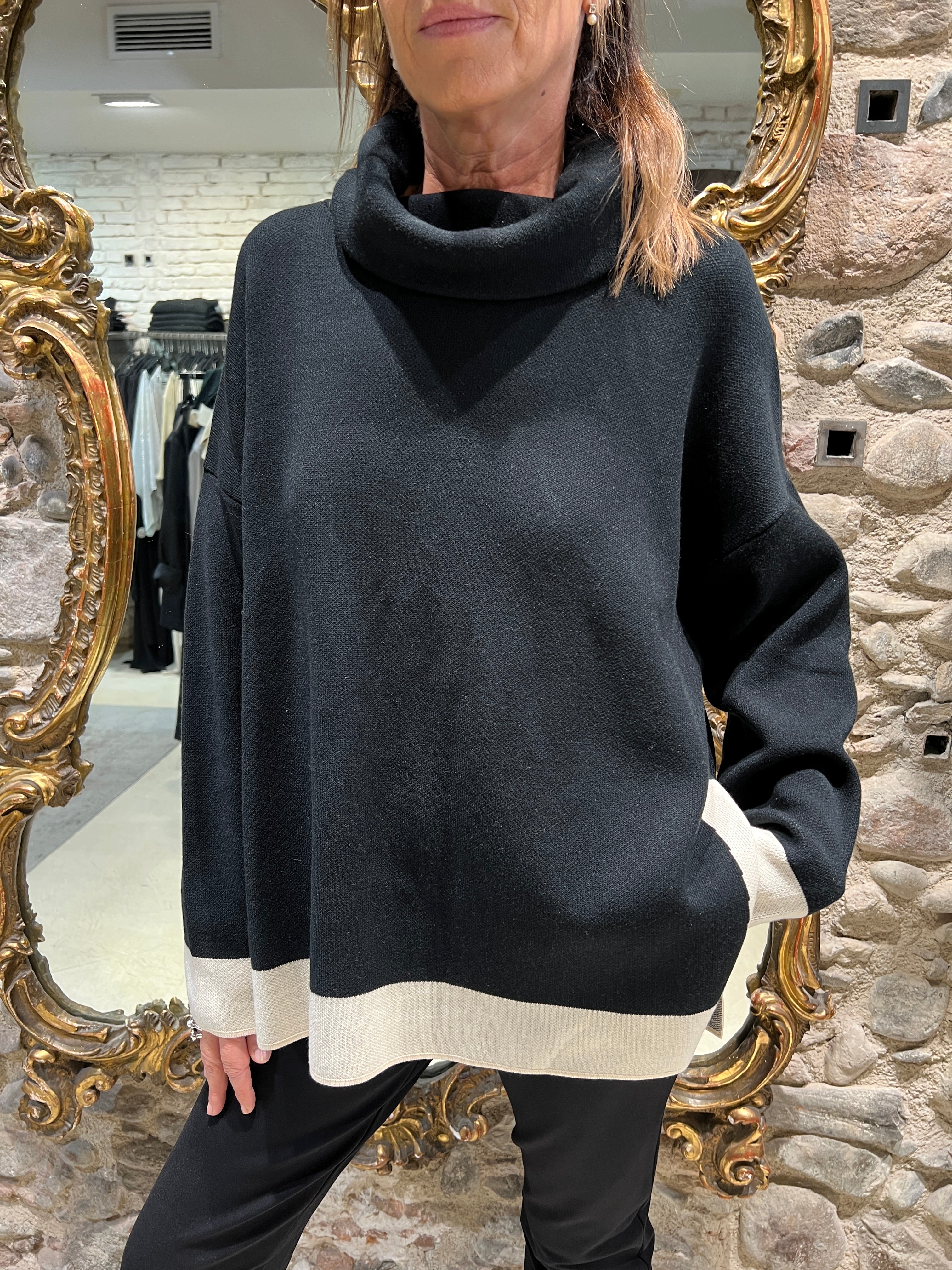 Jersey cuello volcado