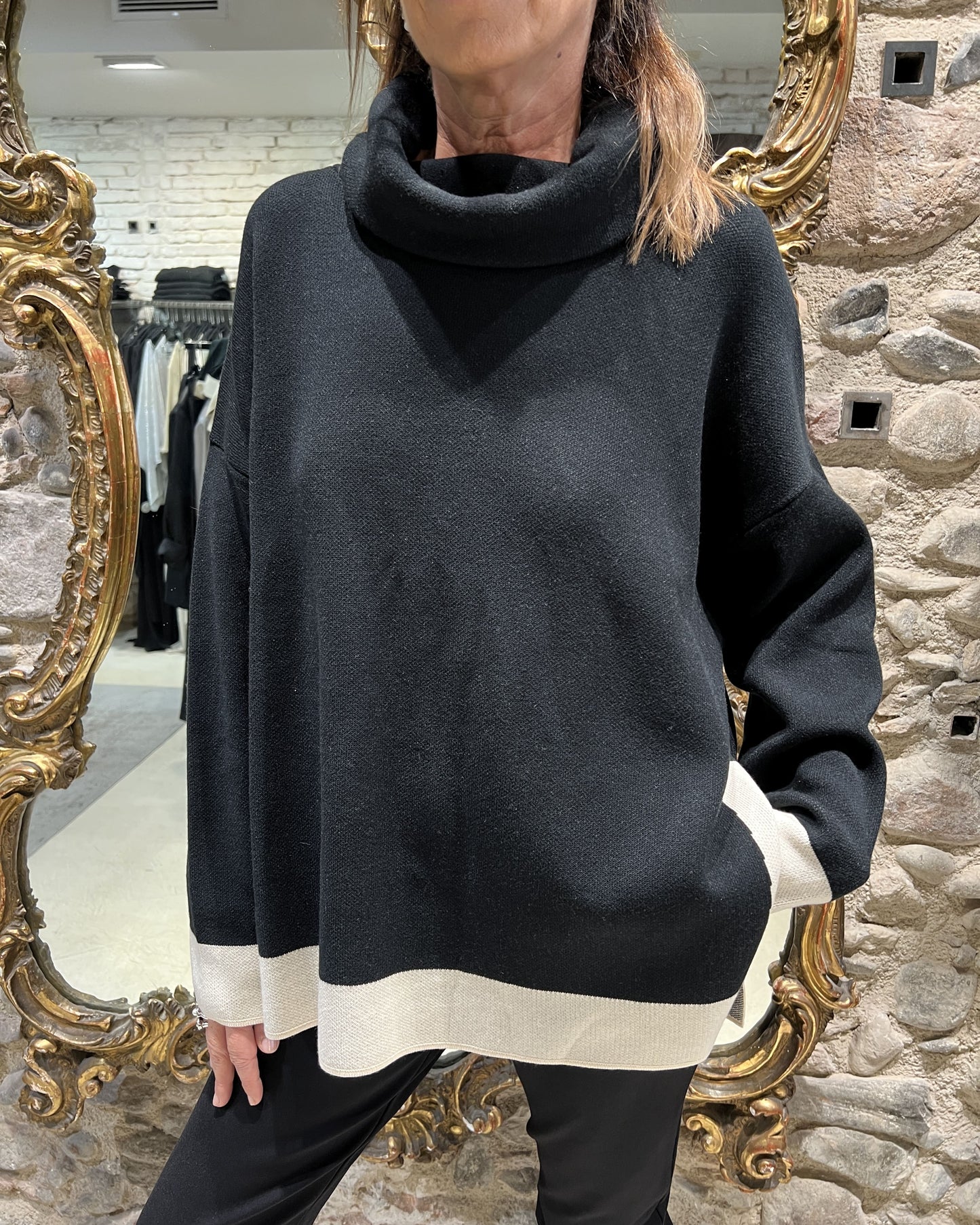 Jersey cuello volcado