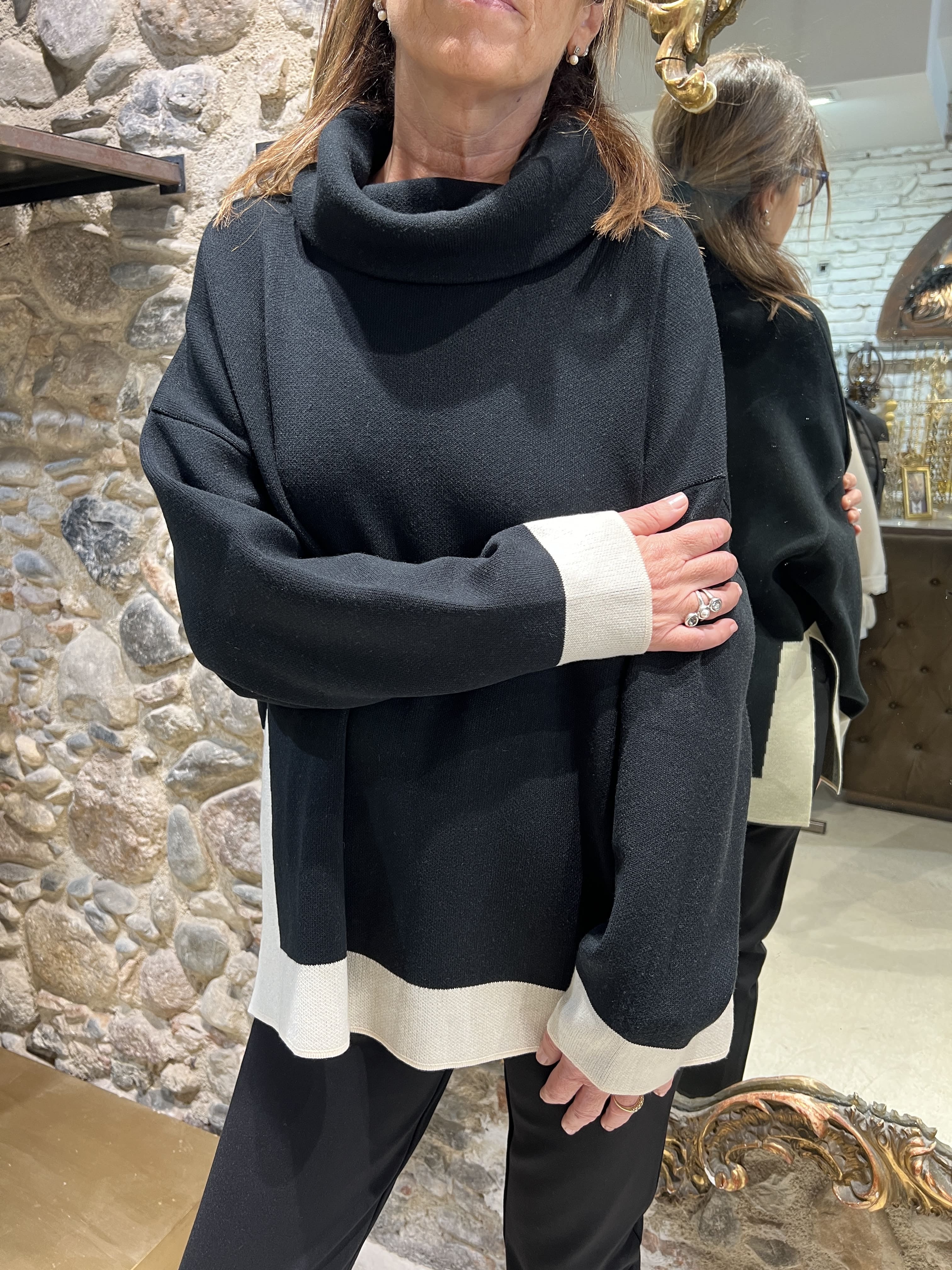 Jersey cuello volcado