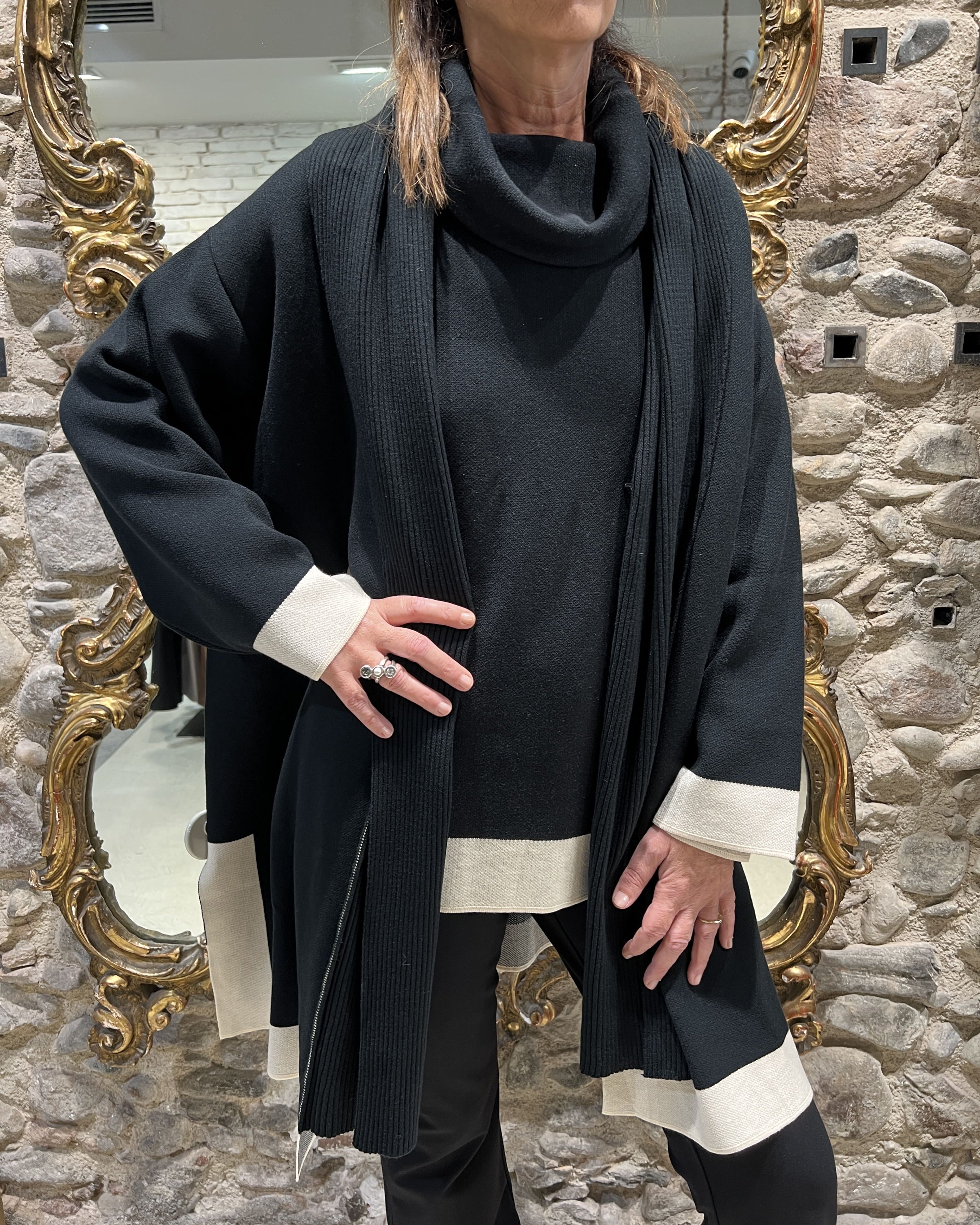 Jersey cuello volcado