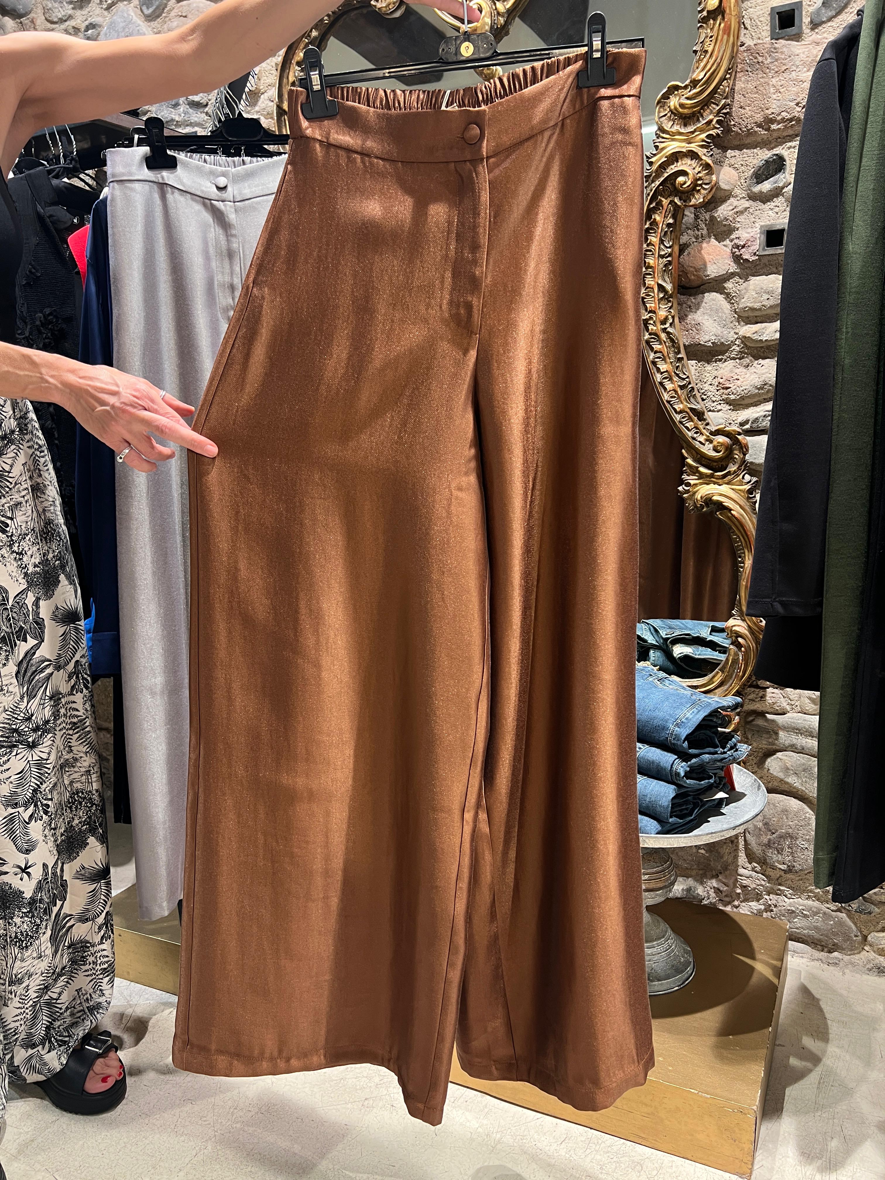 Pantalón ancho satinado