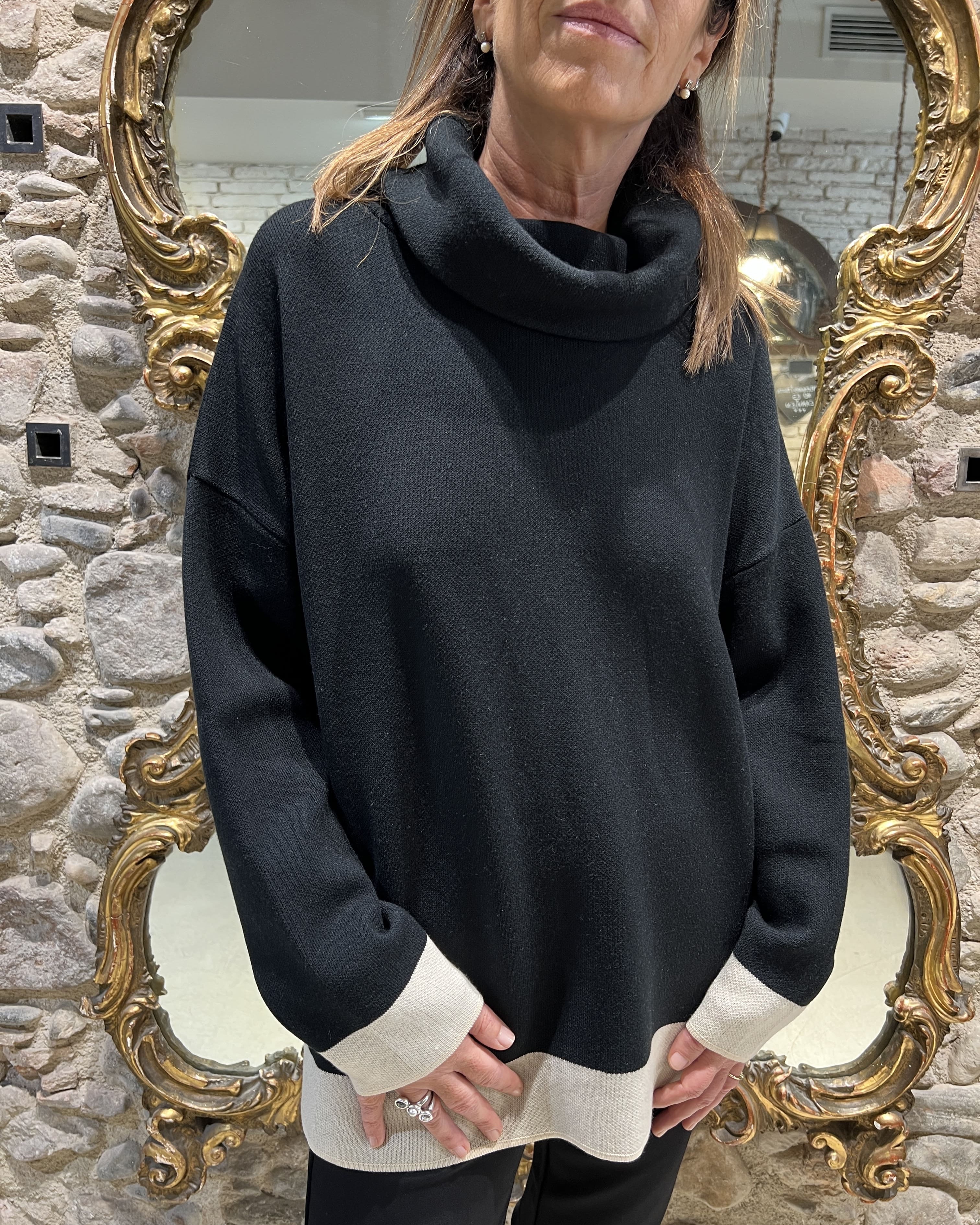 Jersey cuello volcado