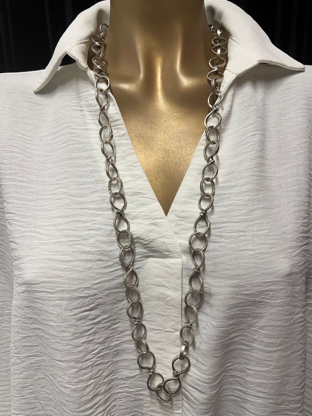 Collar Cadena Plateada