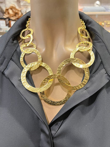 Golden Hoop Necklace