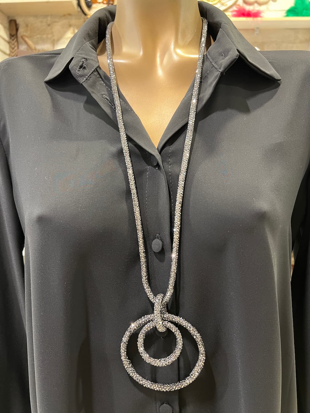 Collar Círculos de Medianoche