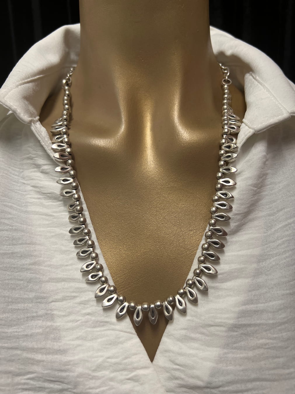 Silver Teardrop Necklace