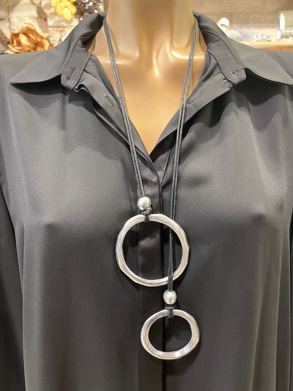 Collar Dúo Plateado