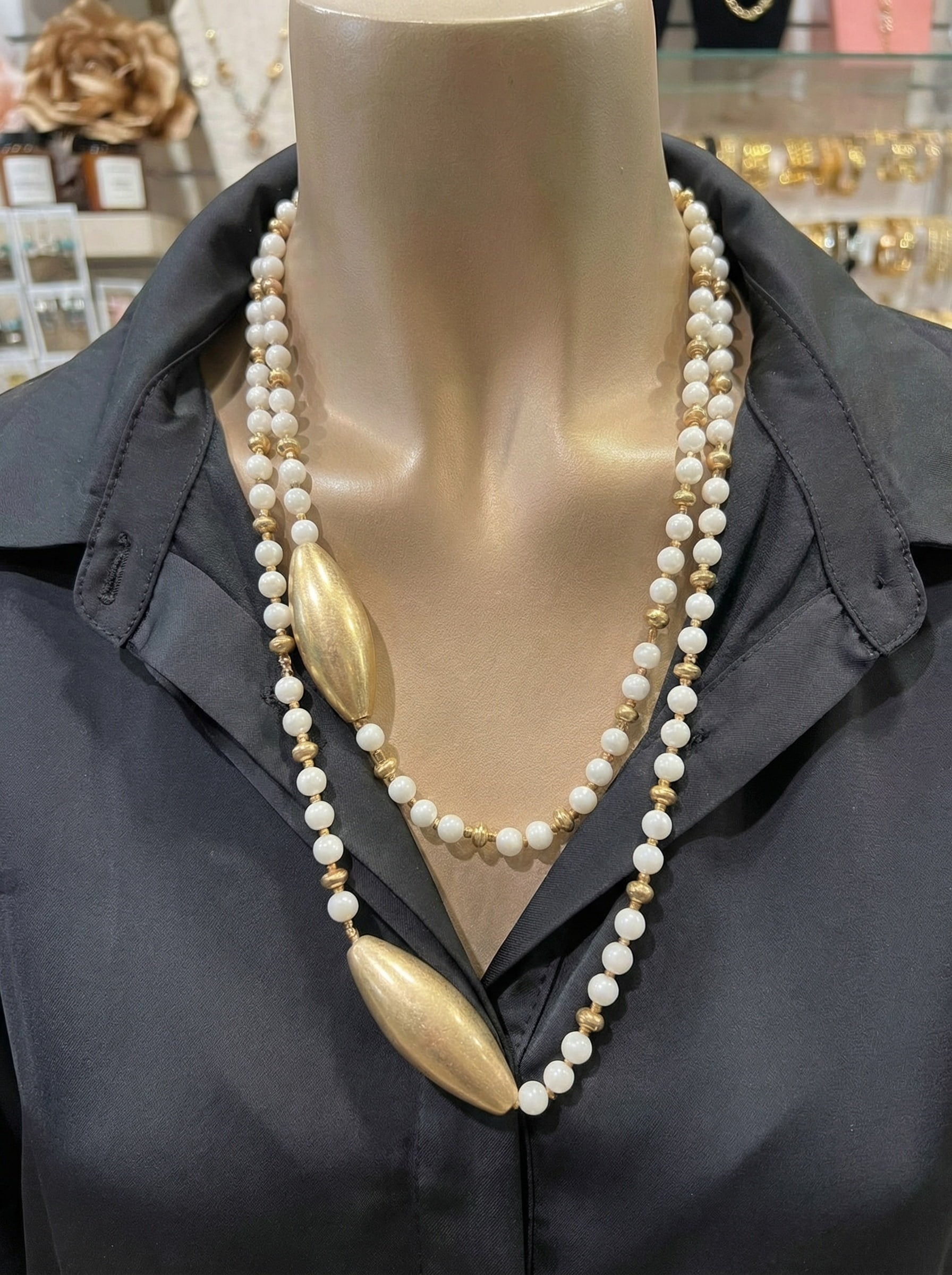 Collar Dúo de Perlas