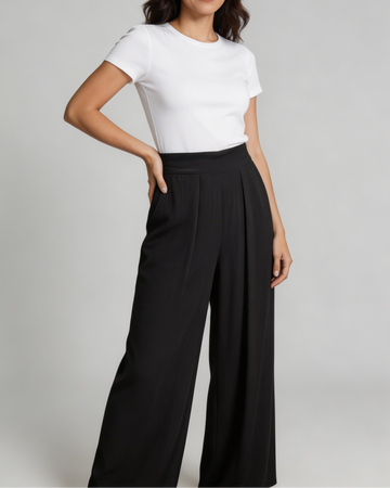 Pantalon chic à jambes larges