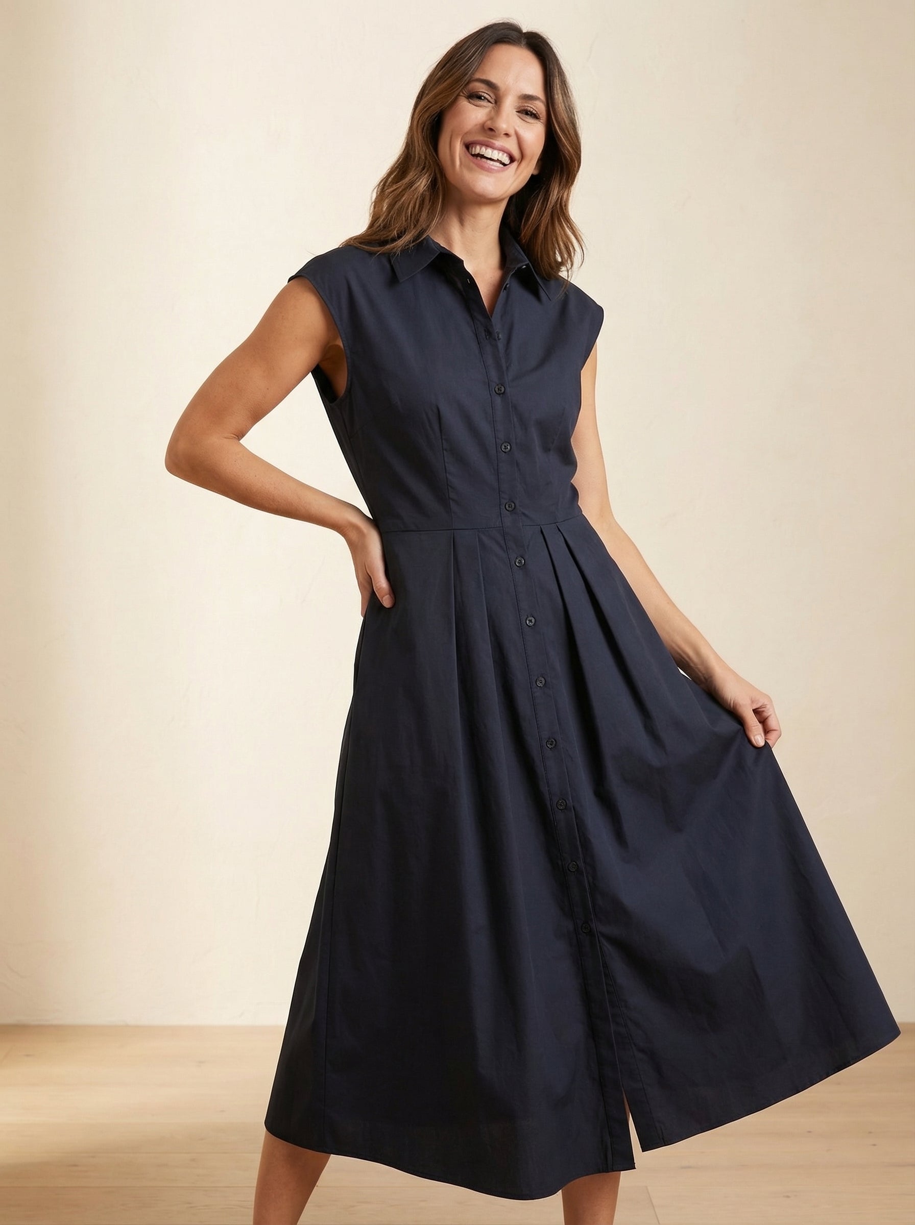 Robe en maille côtelée 