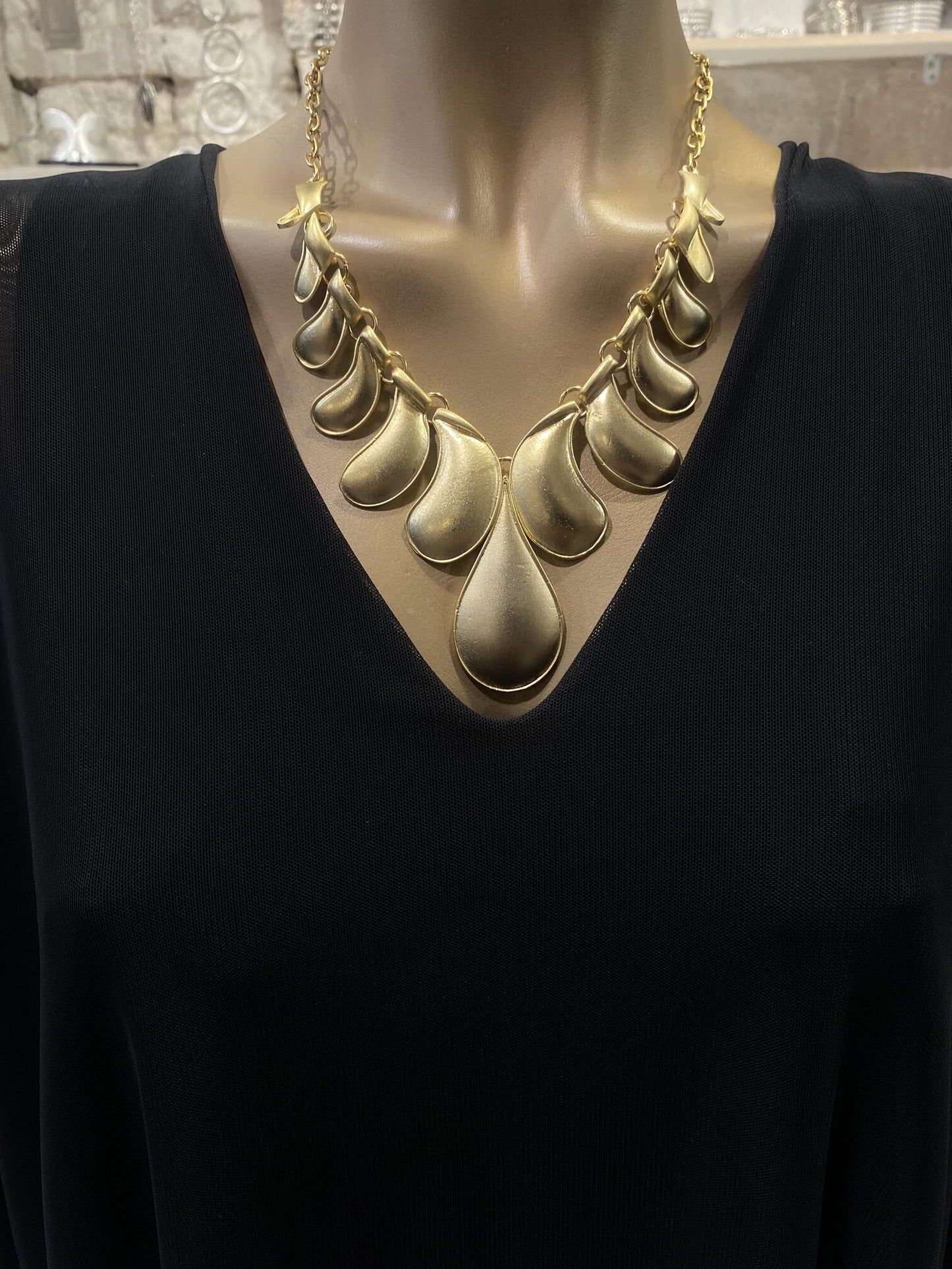 Collar Gotas Doradas