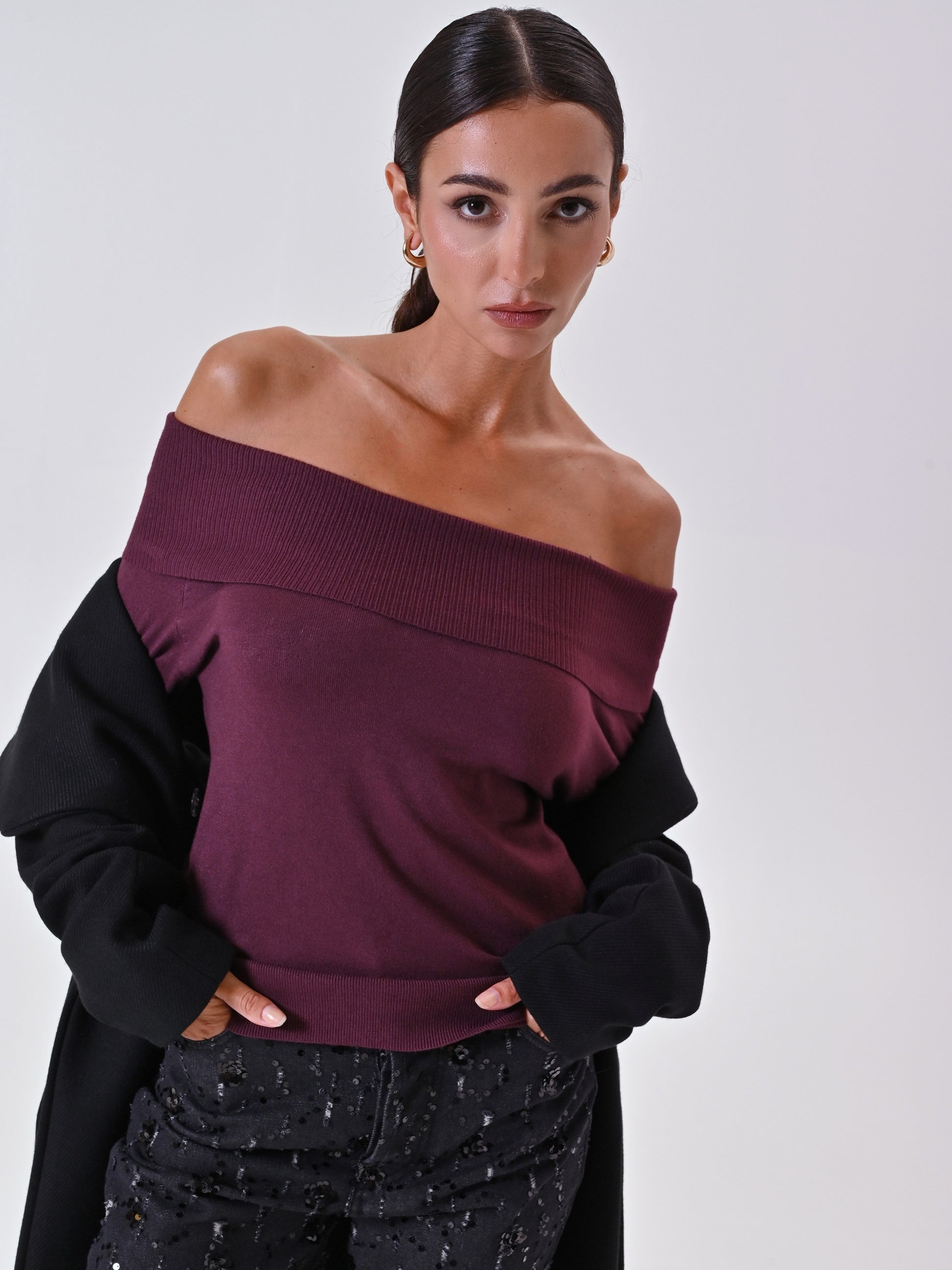 Jersey con cuello vuelto