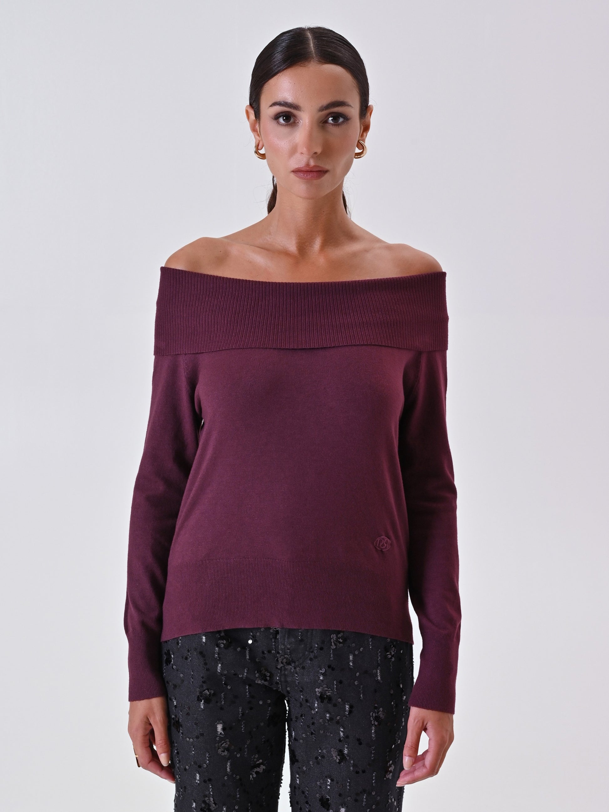 Jersey con cuello vuelto