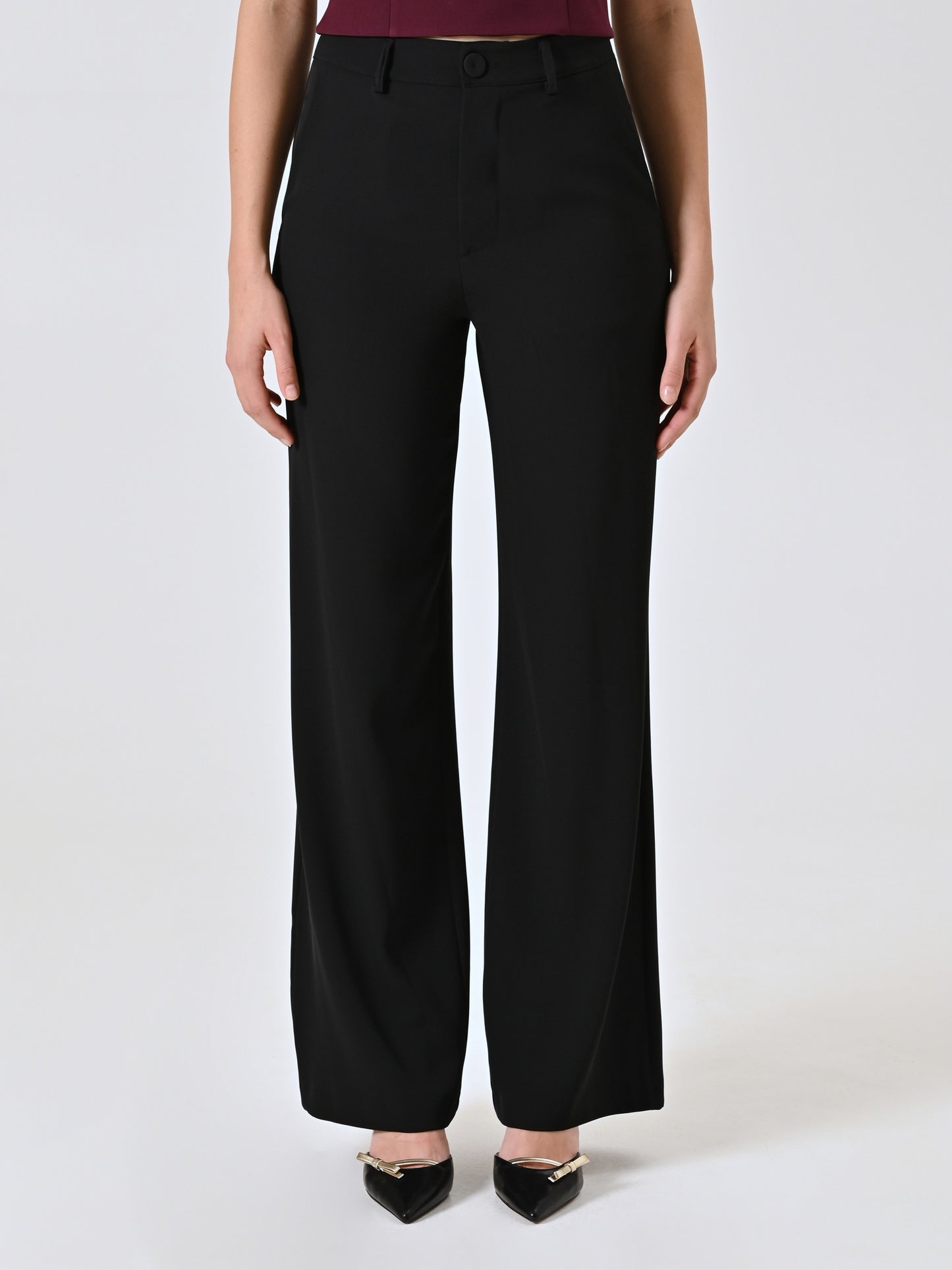 Black cady pants