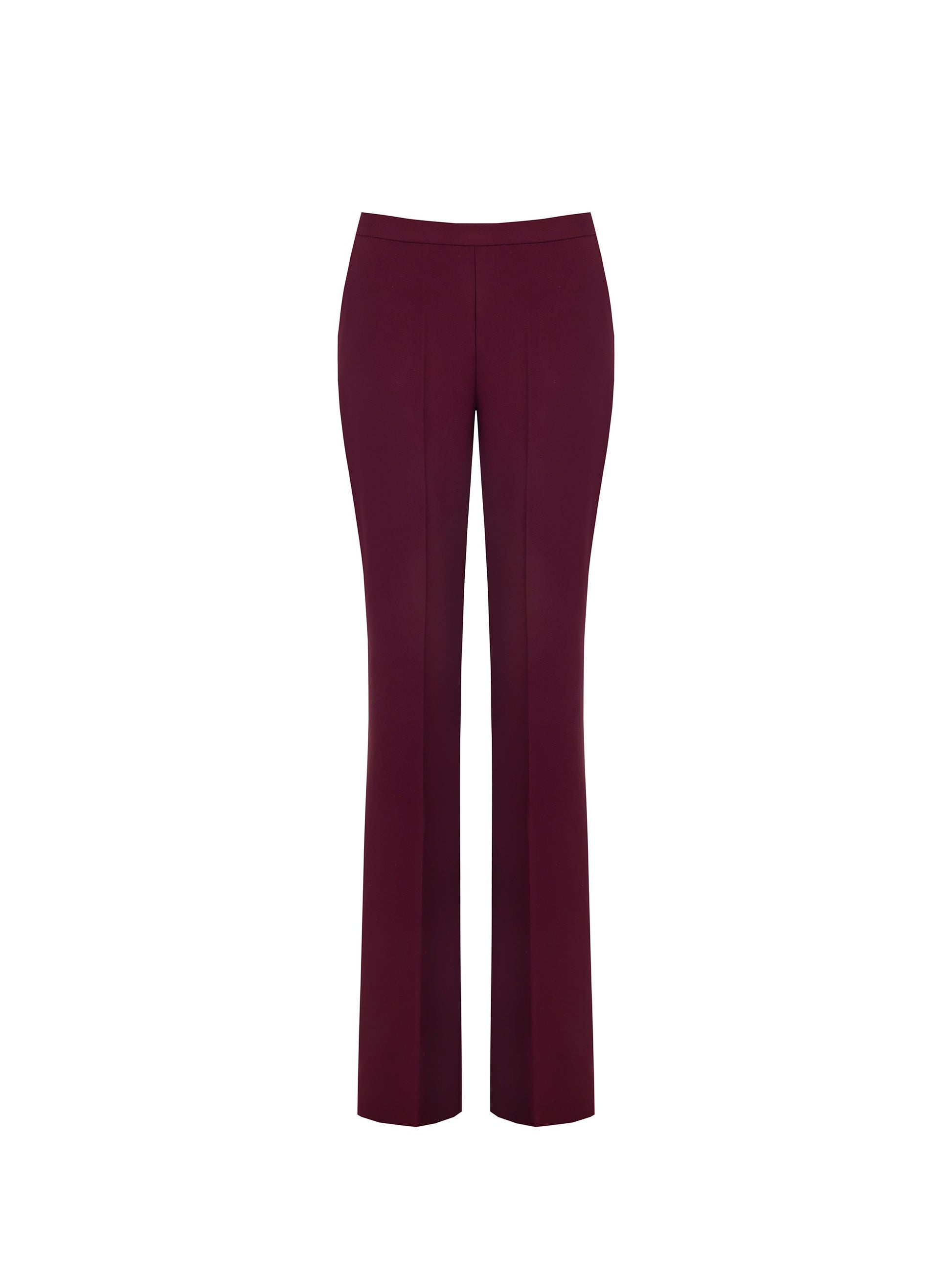 Pantalón en cady burdeos