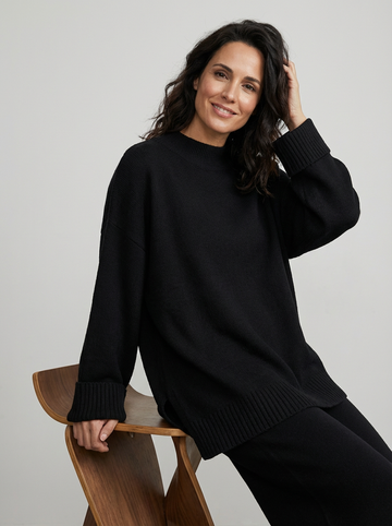 Jersey oversize negro básico