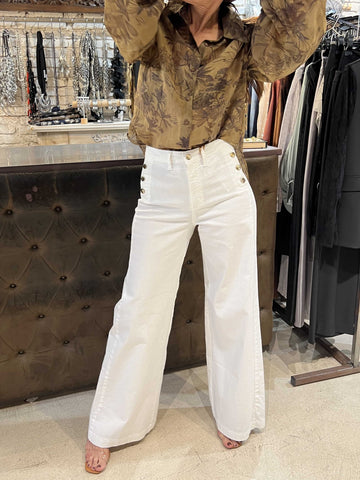 Pantalón blanco botonadura marinera