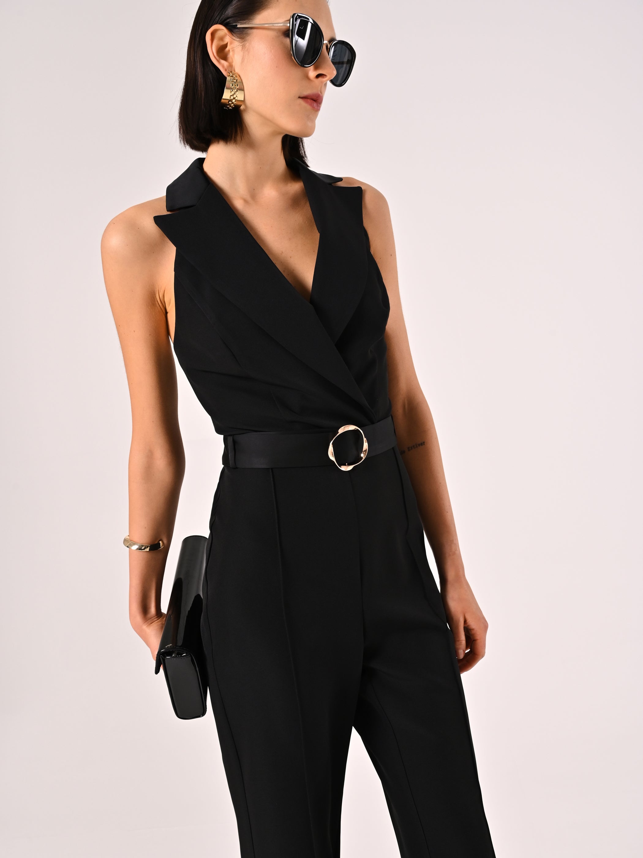 Tuxedo-type jumpsuit 