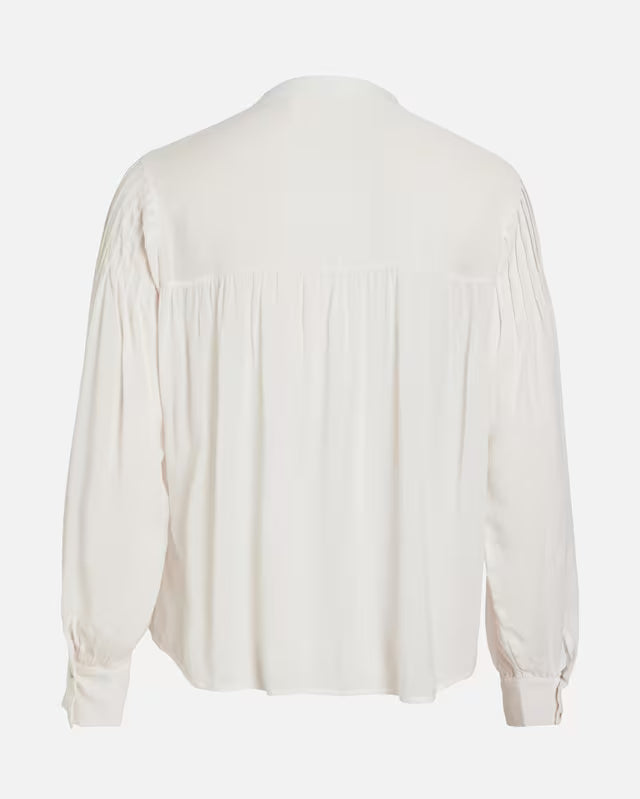 Blusa blanca cuello maho